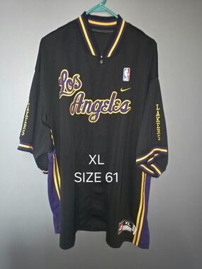 Nike Los Angeles Lakers Black, Purple & Gold Pullover Jersey